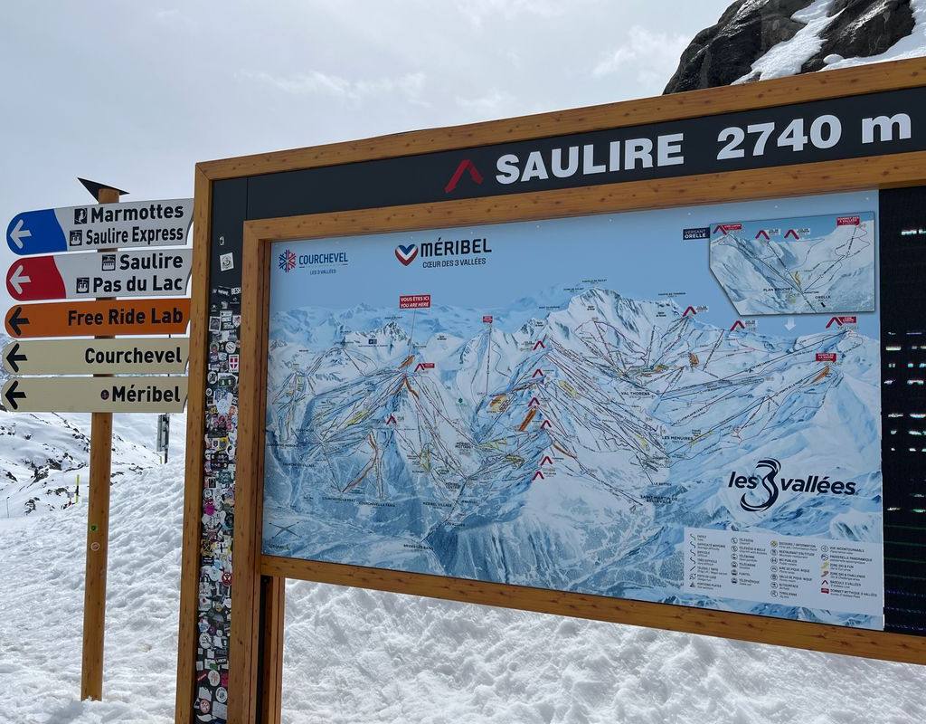La Saulire summit — gateway to the 3 Vallées