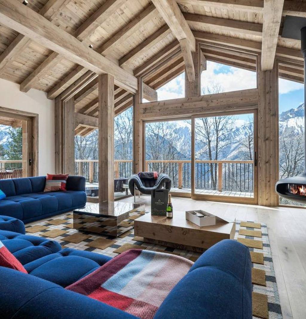 The Belleville valley from the chalet's great room